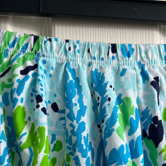 Lilly Pulitzer Strapless Dress in Blue and Green Malisa strapless maxi - Picture 4 of 6